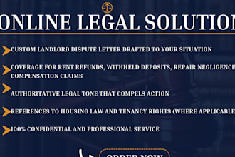 draft a strong landlord dispute letter to claim rent refund or compensation