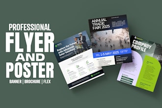 design stunning flyer or poster