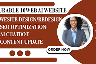 build a durable 10web ai website with SEO for your business