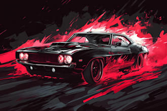 create vector illustration of car or any vehicle