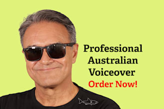 be your australian male voiceover for ads and videos