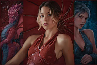 paint a realistic or fantasy portrait