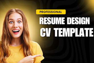 design a professional resume design and cv maker