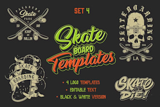 design custom skull skateboard t shirts logo