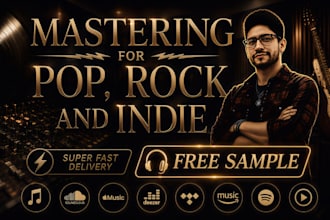 master your pop, rock or indie song, mastering for spotify