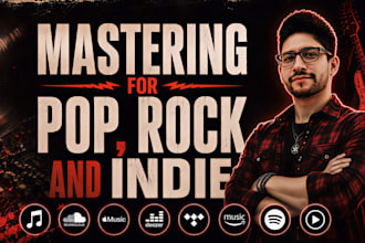 do pro mastering for your pop, rock and indie tracks