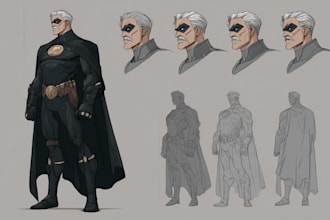 a super hero comic or character illustration