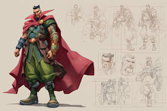 did super hero comic or character illustration