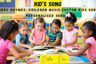 create custom kids songs, christmas songs, and birthday music