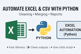 automate excel or CSV reports with python