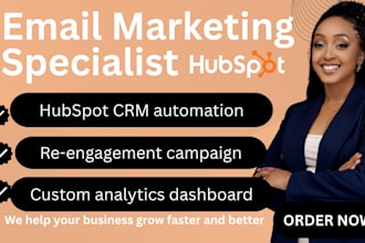 setup hubspot CRM automation, mailchimp abandon cart email template for ecommerc