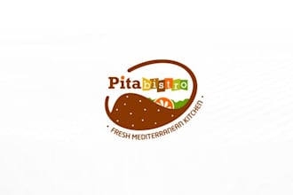 design best quality traditional logo for pita bistro