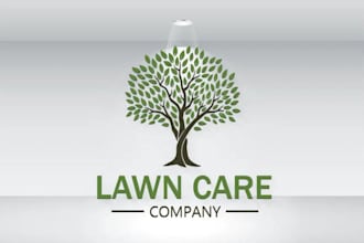 create a landscape, agriculture and lawn care logo