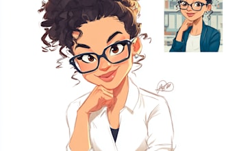 draw cartoon caricature from photo