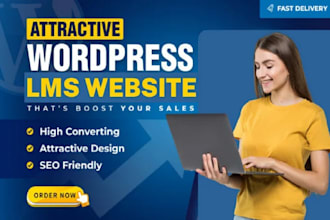 build wordpress lms website with learndash tutorlms talentlms buddyboss
