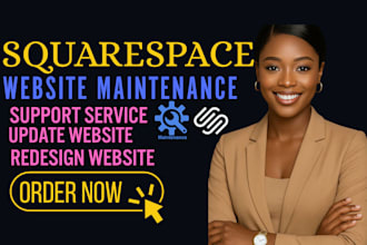 build squarespace, design or redesign website and update, squarespace website
