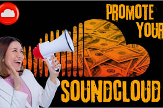 promote your soundcloud music to real active monthly listeners