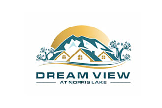 design fantastic super lake house logo