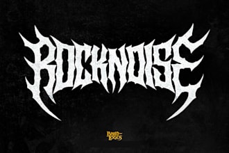 create an occult brutal death metal logo