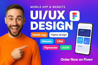 do UI UX design, figma website design, website design figma ui ux web mockup