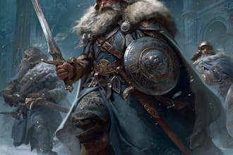 draw fantasy illustrations, concept art, and card game art