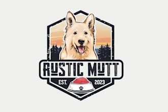 design unique raw dog food company logo