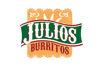 design powerful elegant burritos logo