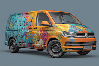 design a creative wrap for your van