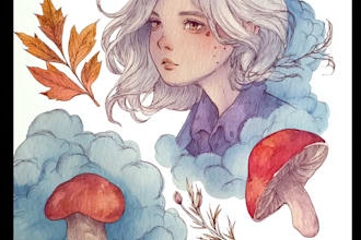 do a watercolor illustration