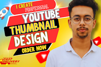 profesonal youtube thumbnail design or active all service