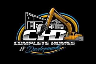 design super nice construction logo with source file