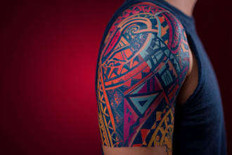 design a polynesian maori tribal tattoo