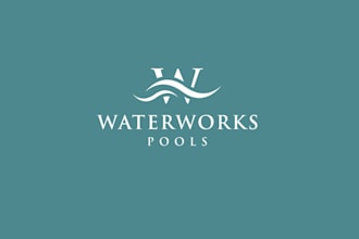 design unique waterworks pools logo