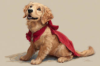 create a unique disney pet portrait
