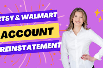 reinstate etsy suspension and walmart suspension with appeal letter etsy, reopen