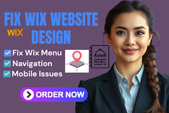 fix wix menu issues, broken navigation, header, and mobile problems