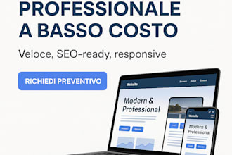 creo il tuo sito web economico in wordpress  design responsive
