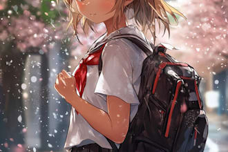 draw anime character illustration