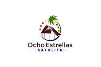 design awesome luxury mexican vacation villa logo