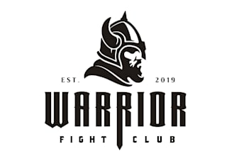 design modern fitness, gym, athletic, warrior logo