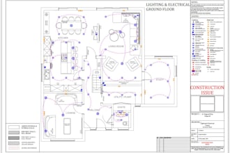 create electrical design and lighting plan