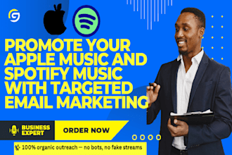 promote your apple music and spotify music with targeted email marketing