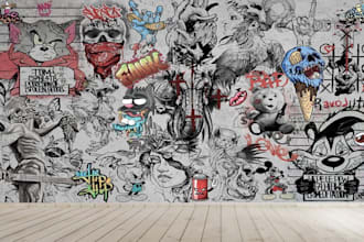 create your unique cafe, basketball, mural wallpaper for 2026