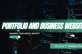 craft your professional digital identity with a portfolio website