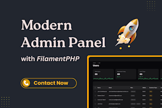 use filamentphp for modern admin panel dashboard development