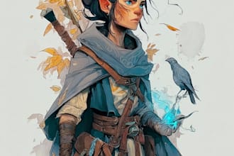 make an dnd art and dnd character art