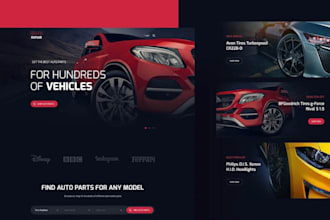 design auto parts ecommerce website auto part website auto parts website store