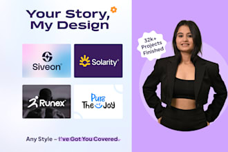 do a unique business logo with full branding kit
