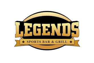 design premium grill and sports bar logo