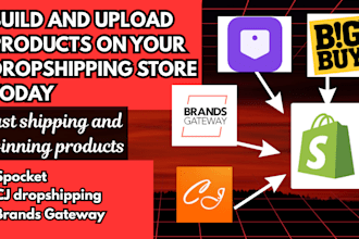 add shopify spocket brandsgateway products upload cj dropshipping store listing